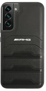 AMG AMHCS22MGSEBK S22 + S906 black / black hardcase Leather Debossed Lines