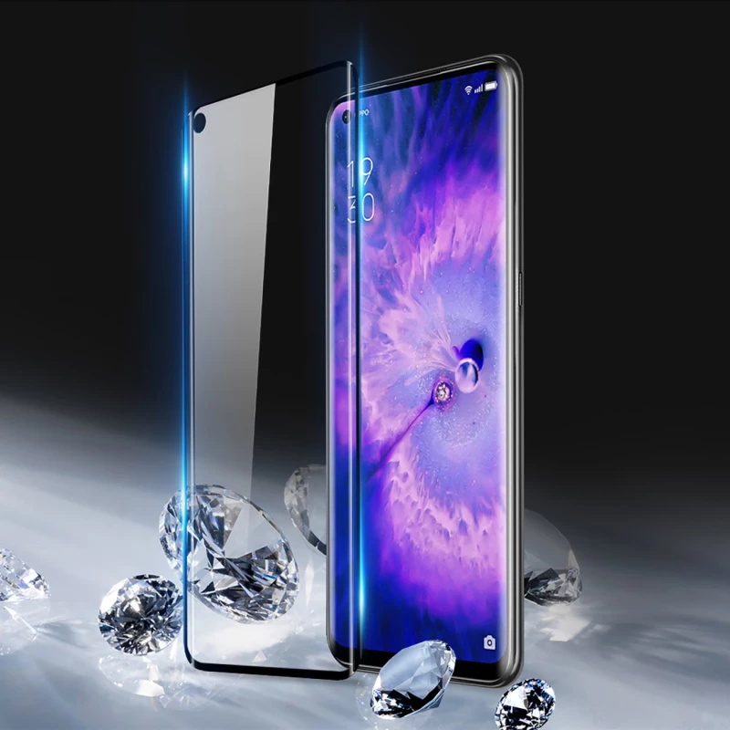 Dux Ducis Curved Glass Tempered glass for Oppo Find X5 Pro with a black frame