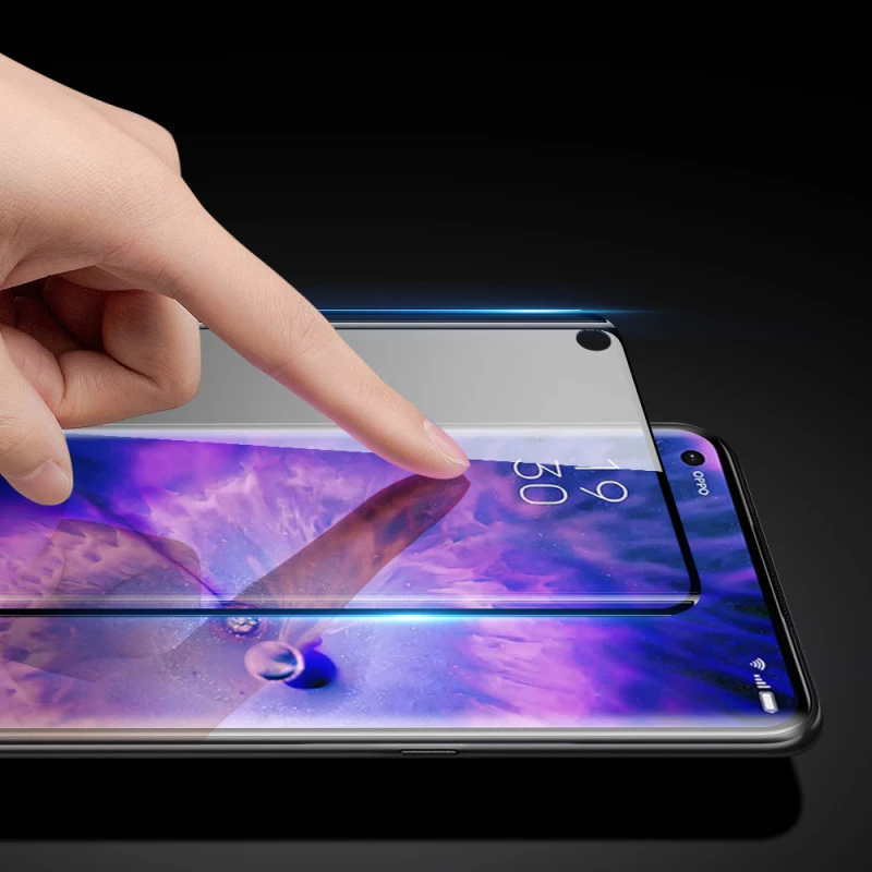 Dux Ducis Curved Glass Tempered glass for Oppo Find X5 Pro with a black frame