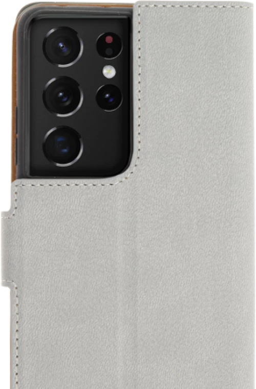 Promiz (PZ-10324) Wallet Case - Samsung Galaxy S21 Ultra Light Grey