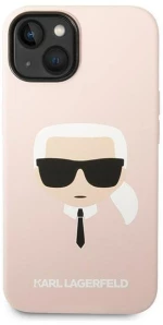Karl Lagerfeld KLHCP14MSLKHLP iPhone 14 Plus 6,7" hardcase rÃ³Å¼owy/pink Silicone Karl`s Head