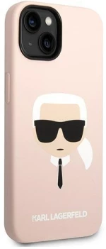 Karl Lagerfeld KLHCP14MSLKHLP iPhone 14 Plus 6,7" hardcase rÃ³Å¼owy/pink Silicone Karl`s Head