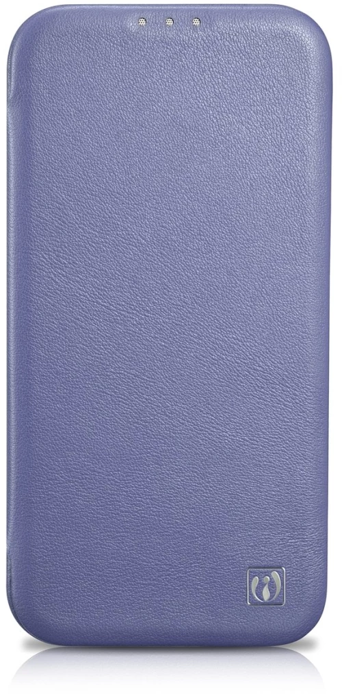 iCarer CE Premium Leather Folio Case iPhone 14 Plus Magnetic Flip Leather Folio Case MagSafe Light Purple (WMI14220715-LP)