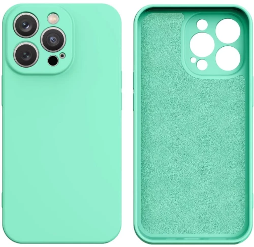 Silicone case for iPhone 13 Pro Max silicone cover mint green