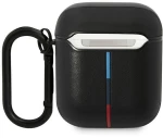 BMW BMA222PVTK AirPods 1/2 cover black/black Leather Curved Line
