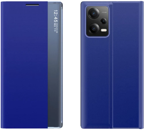 New Sleep Case for Xiaomi Redmi Note 12 Pro+ cover with flip stand blue