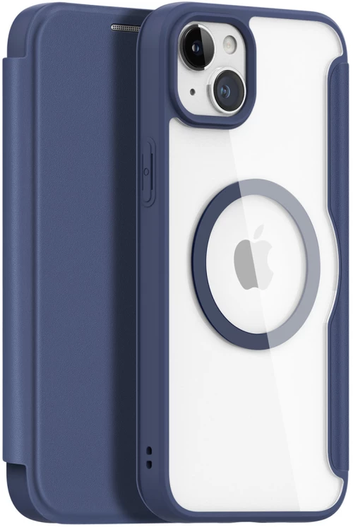 Dux Ducis Skin X Pro Magnetic Flip MagSafe Case iPhone 15 - Blue