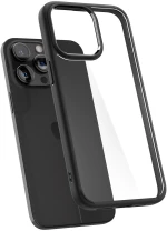 Spigen Crystal Hybrid, matte black - iPhone 15 Pro Max
