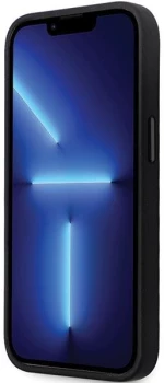 Karl Lagerfeld KLHCP14LSMHCNPK case for iPhone 14 Pro - black Silicone C Metal Pin