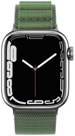 Strap with Alpine steel buckle for Apple Watch 38/40/41 mm - green