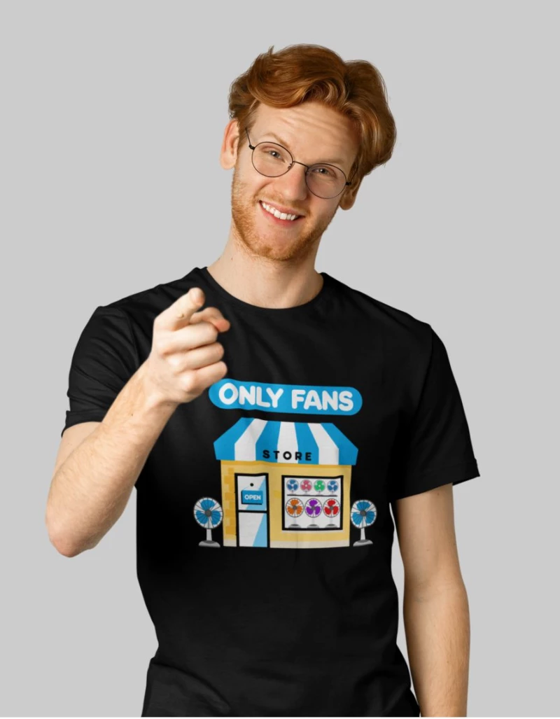 Only fans t-shirt - BLACK