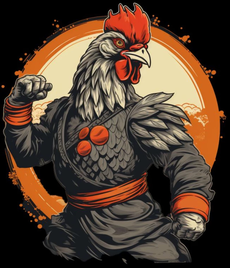 Karate rooster κεραμική κούπα - White