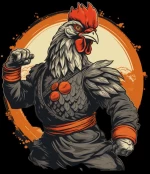 Karate rooster κεραμική κούπα - White