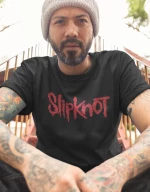 Slipknot T-Shirt logo - BLACK