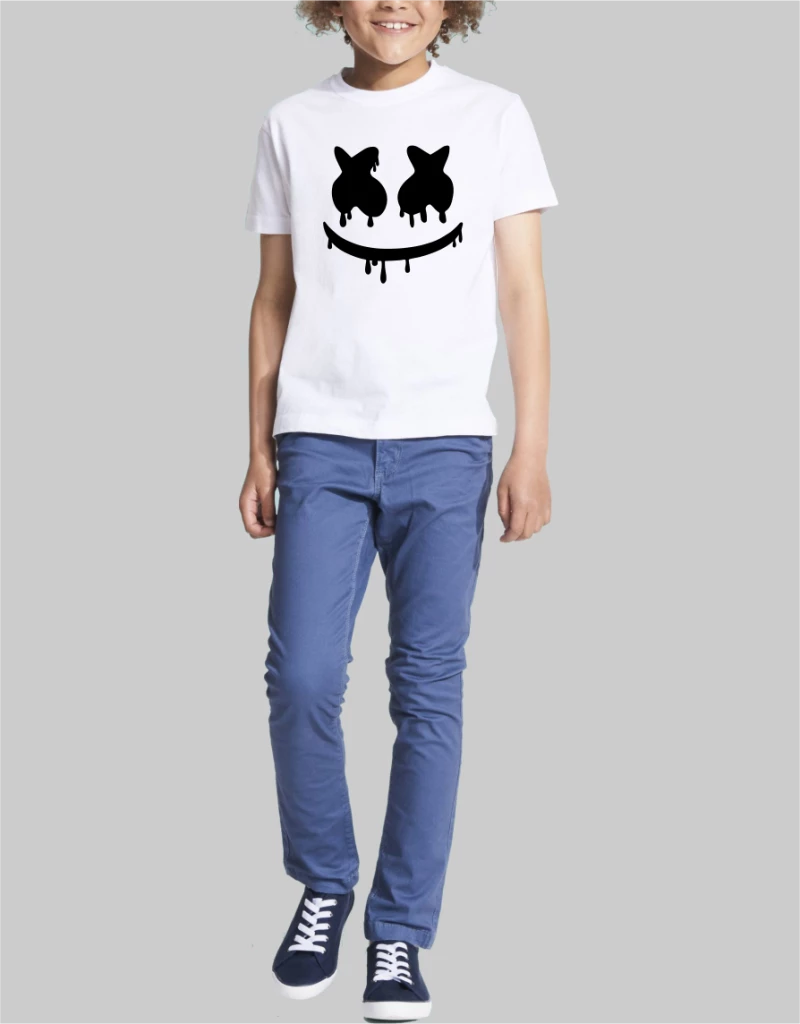 Marshmello dj kids t-shirt - WHITE