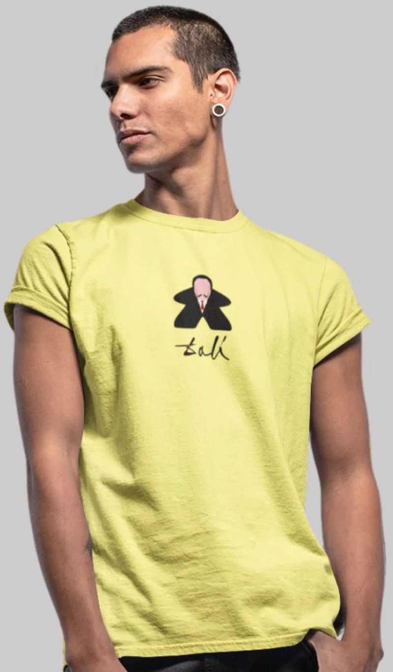Dali Meeple T-Shirt - BLACK