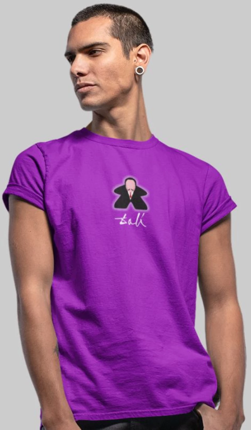 Dali Meeple T-Shirt - BLACK