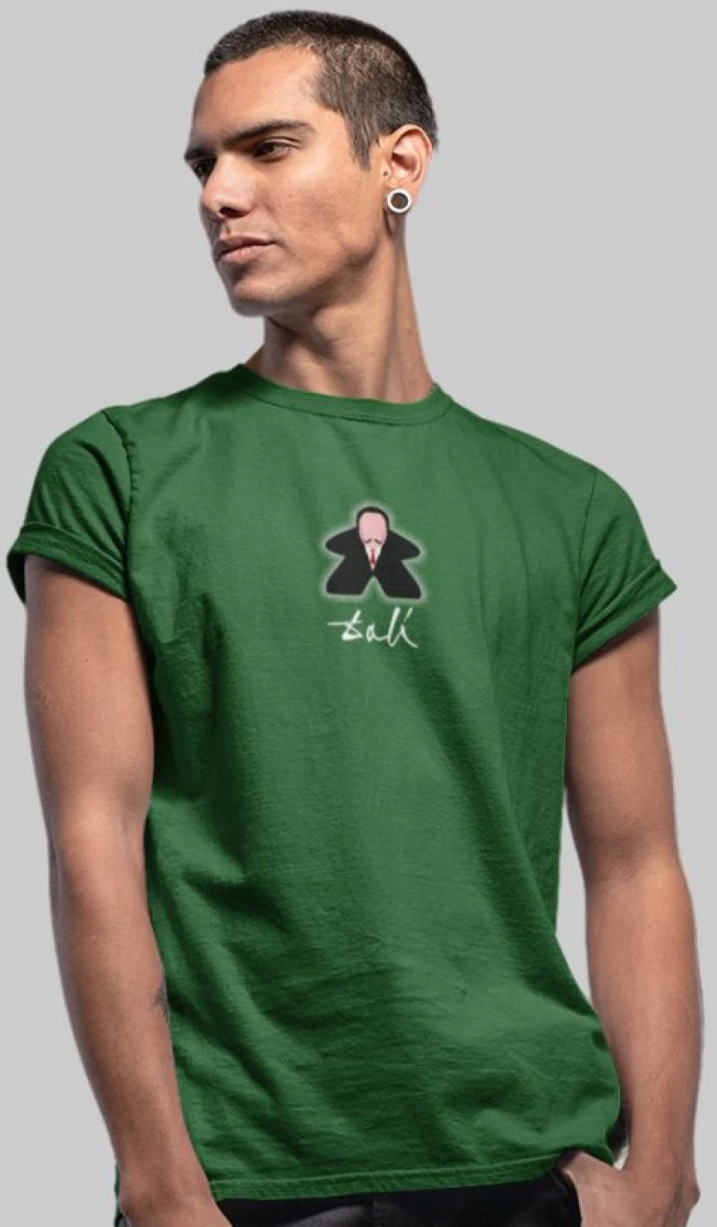Dali Meeple T-Shirt - BLACK