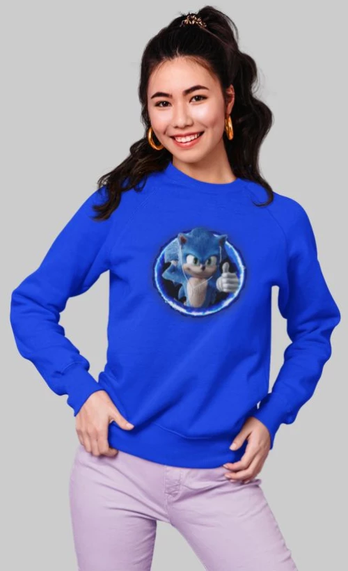 Sonic w φούτερ - ROYAL BLUE