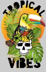 Tropical vibes t-shirt - LEMON