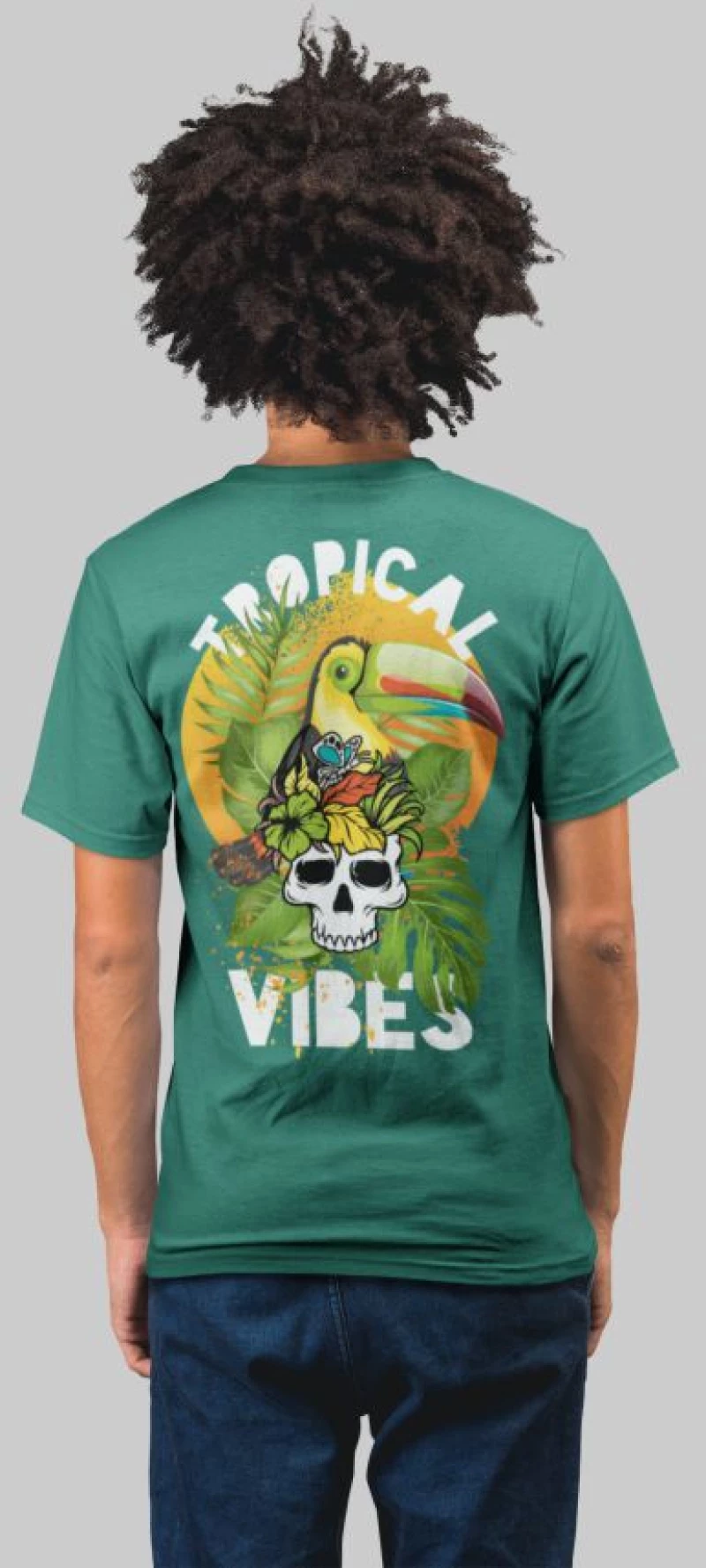 Tropical vibes t-shirt - LEMON