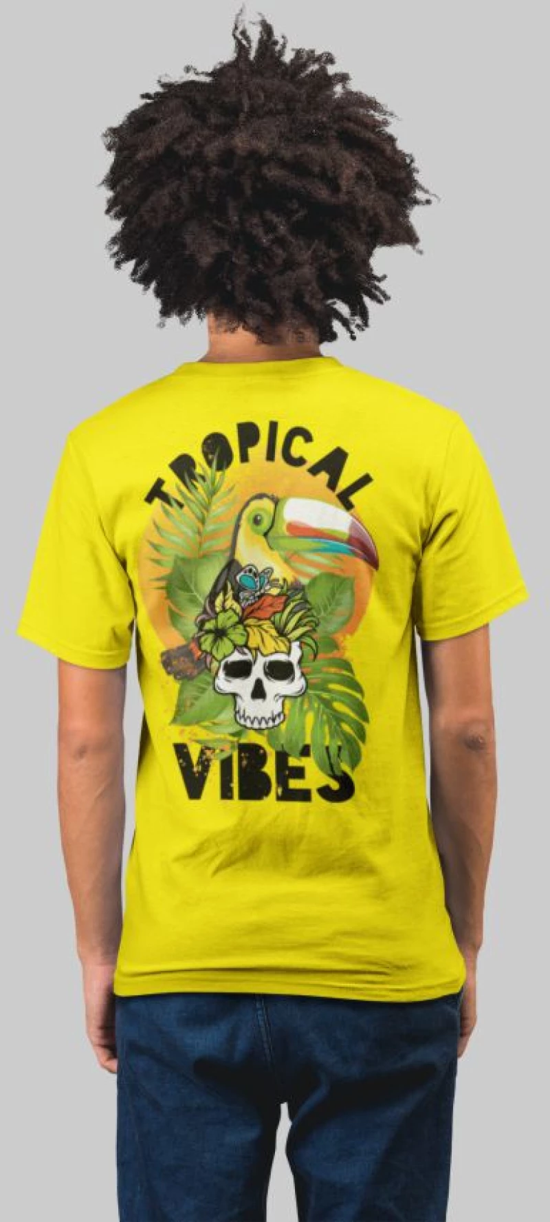 Tropical vibes t-shirt - LEMON