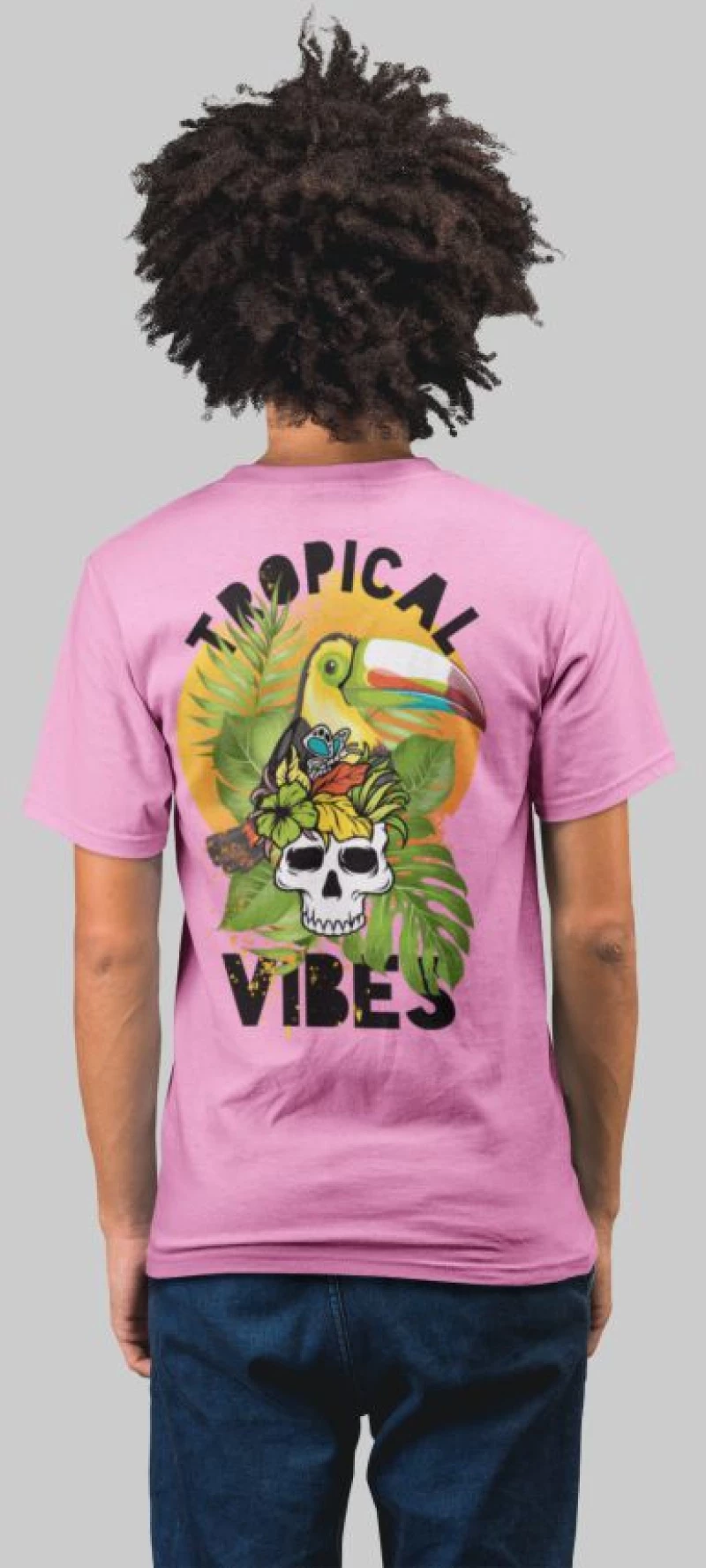 Tropical vibes t-shirt - LEMON