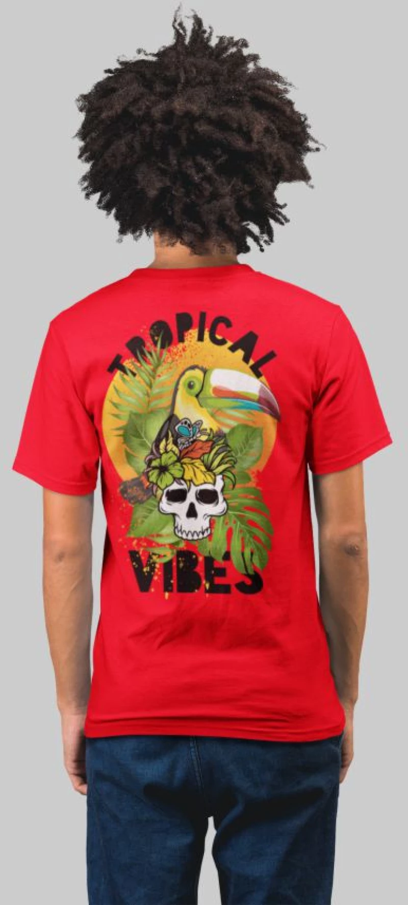 Tropical vibes t-shirt - LEMON