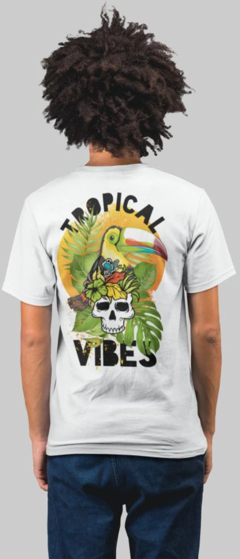 Tropical vibes t-shirt - LEMON