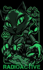 Radioactive Mutant Cat Φουτερ - BLACK