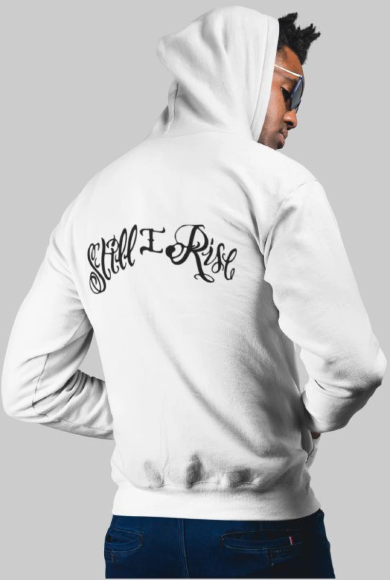 Lewis Hamilton Still i Rise Φουτερ με Κουκουλα - WHITE