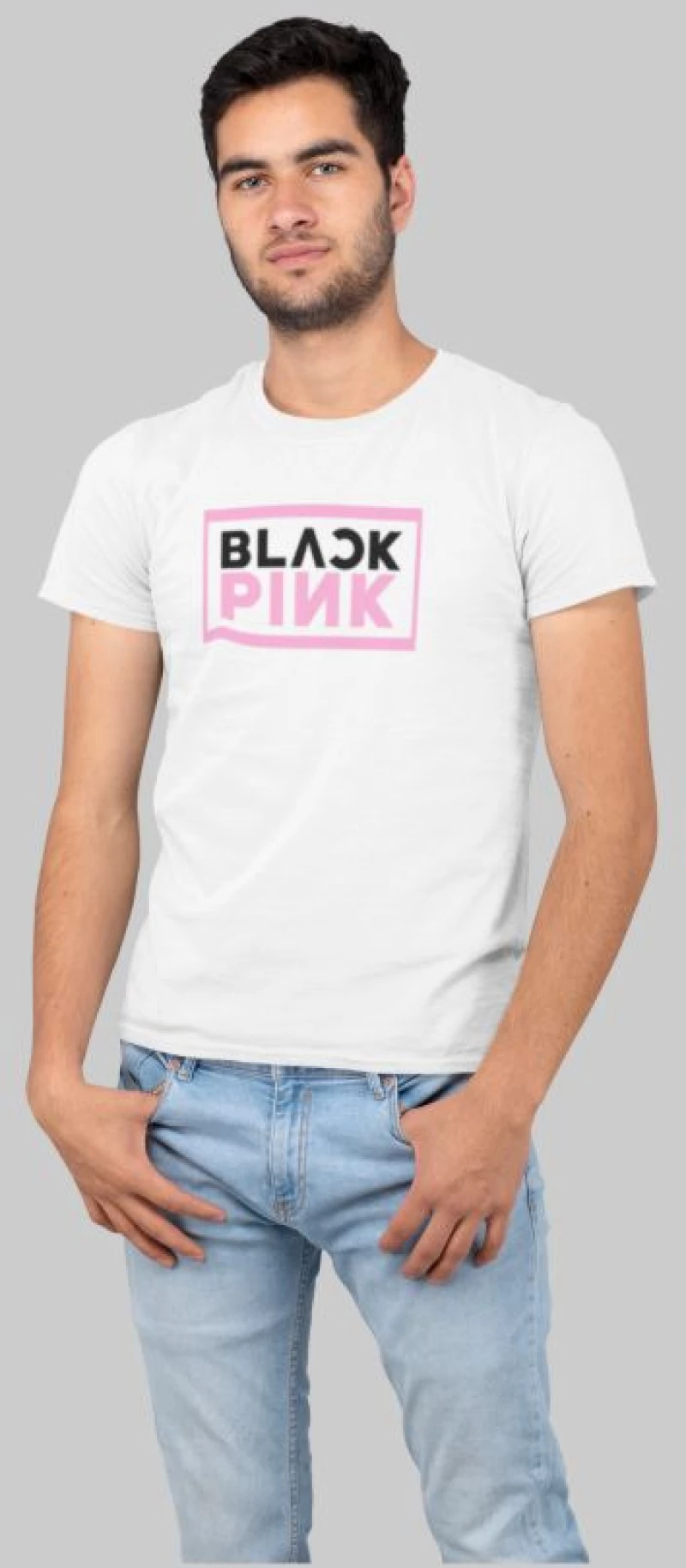 Black Pink Logo T-Shirt - BLACK