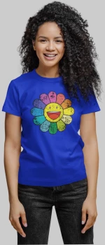 J balvin Flower w t-shirt - ORCHID PINK