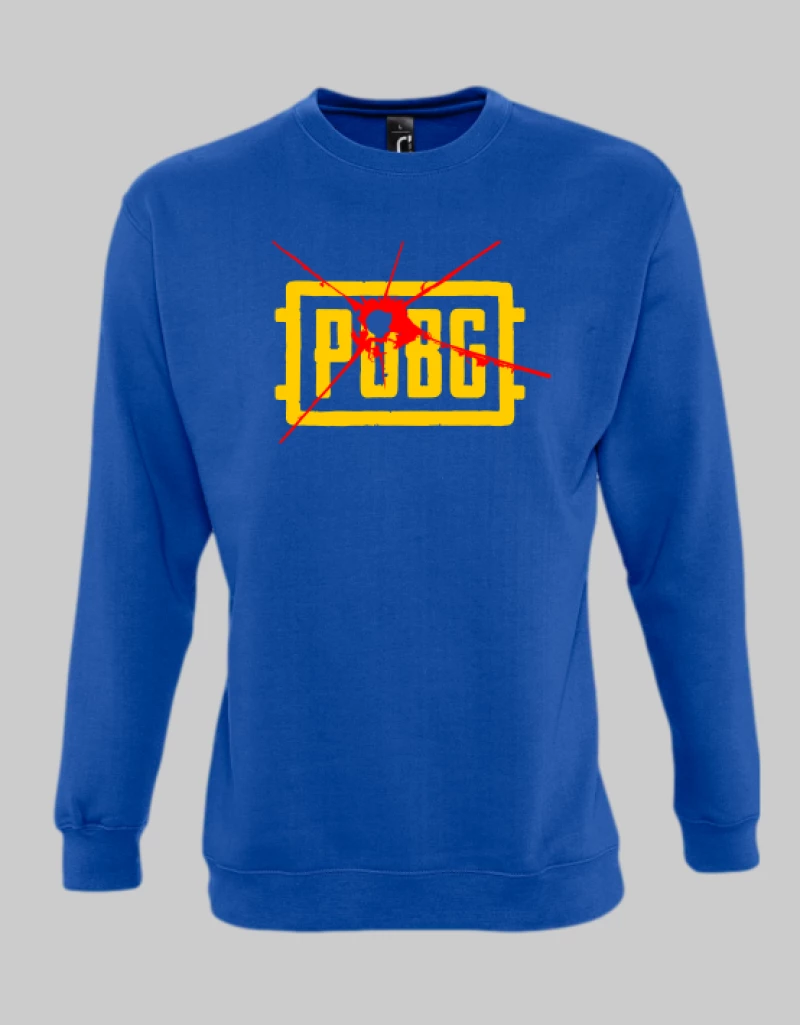 PUBG logo sweatshirt - ROYAL BLUE