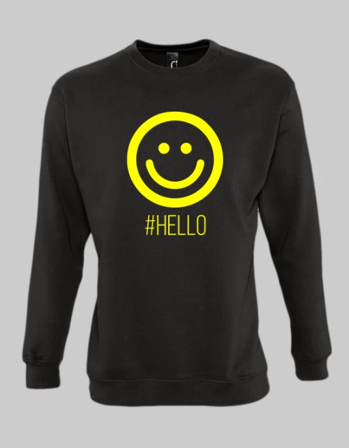Hello sweatshirt - BLACK