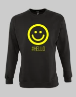 Hello sweatshirt - BLACK