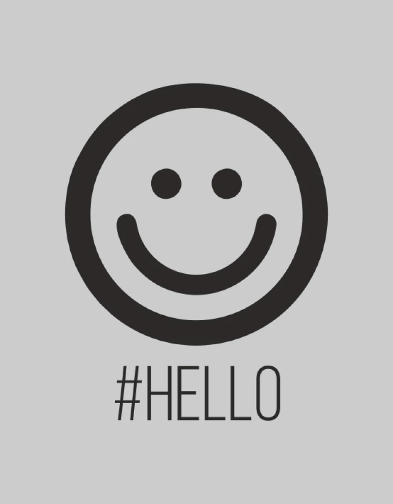 Hello kid t-shirt - BLACK