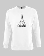 London Sweatshirt - WHITE
