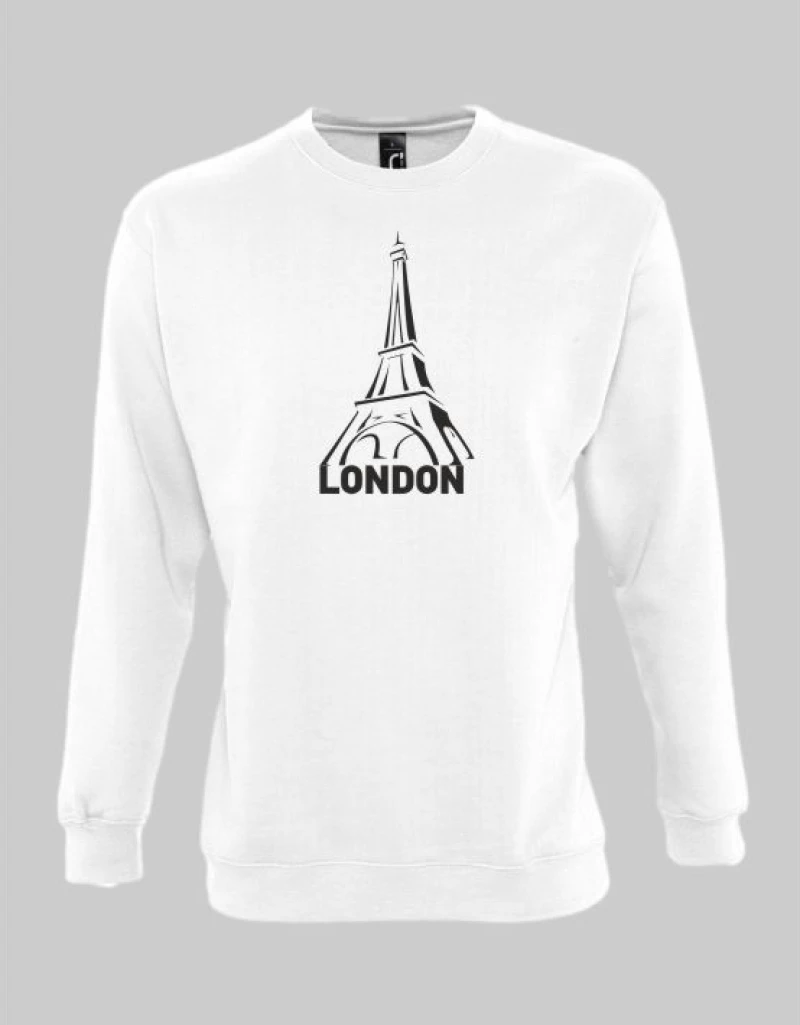 London Sweatshirt - WHITE