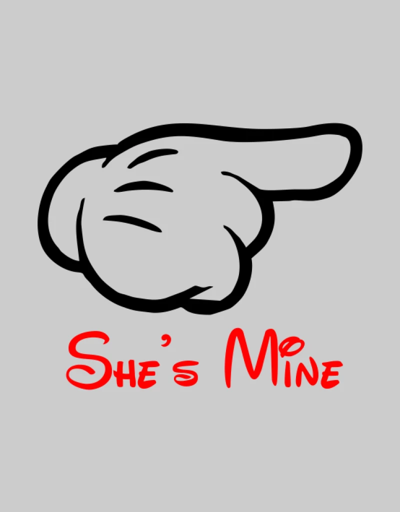 She's Mine Sweatshirt - GREY MELANGE