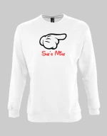 She's Mine Sweatshirt - GREY MELANGE
