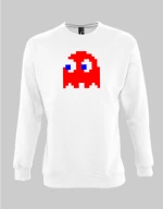 Pac man ghost sweatshirt - WHITE
