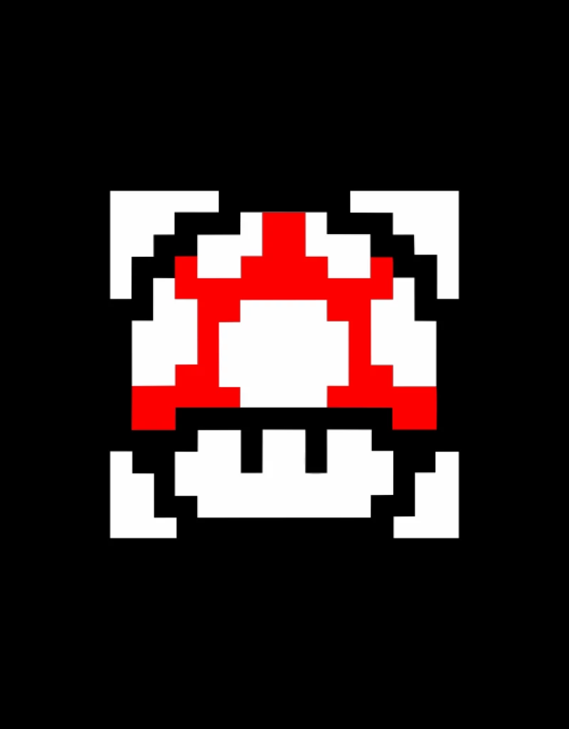 Super Mario Mushroom W T-shirt - WHITE