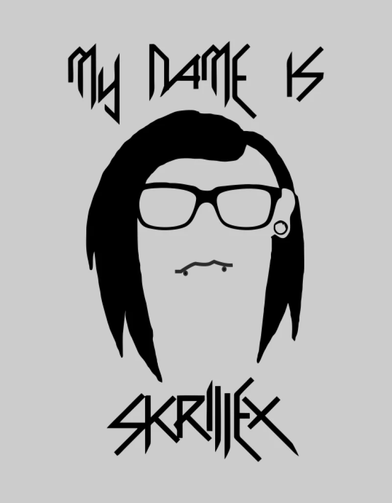 Skrillex W T-shirt - WHITE
