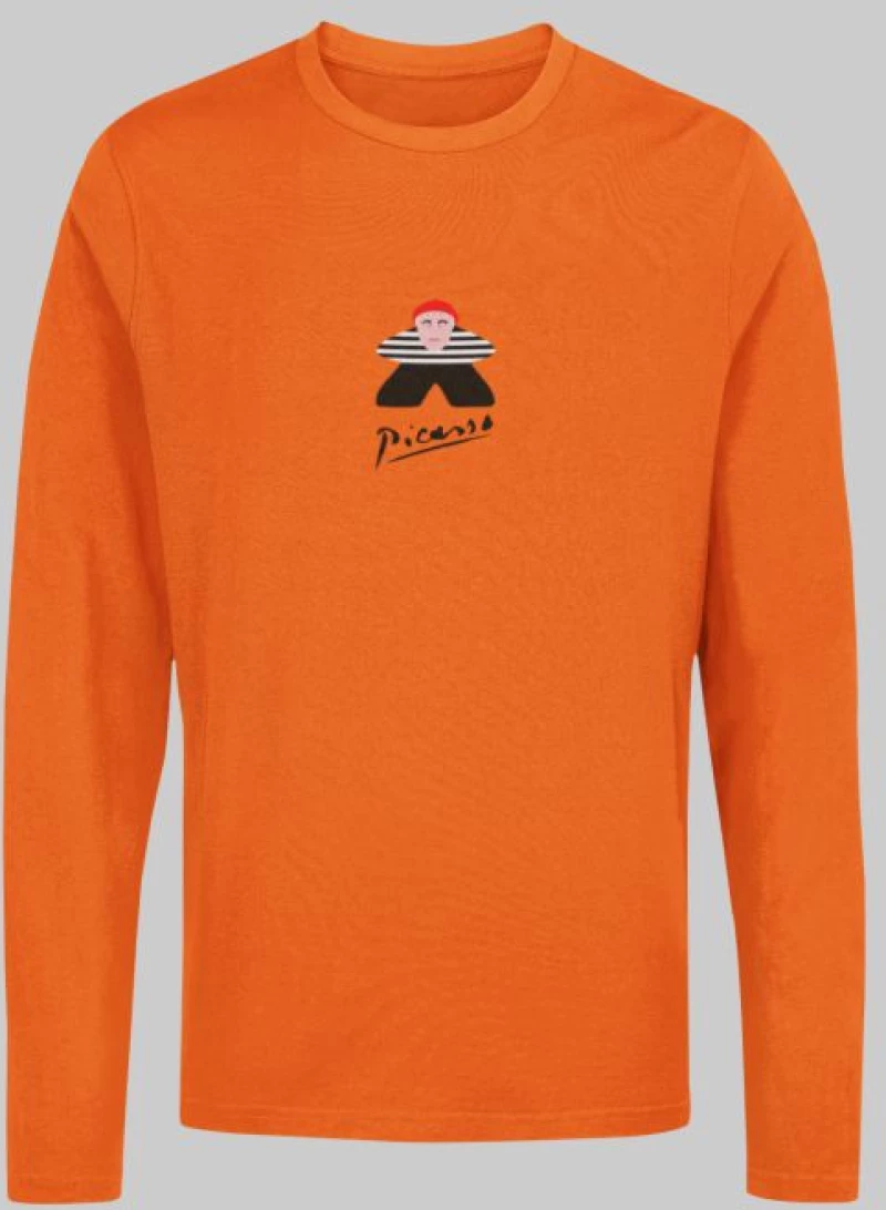Picasso Meeple μακρυμάνικο T-shirt - KELLY GREEN