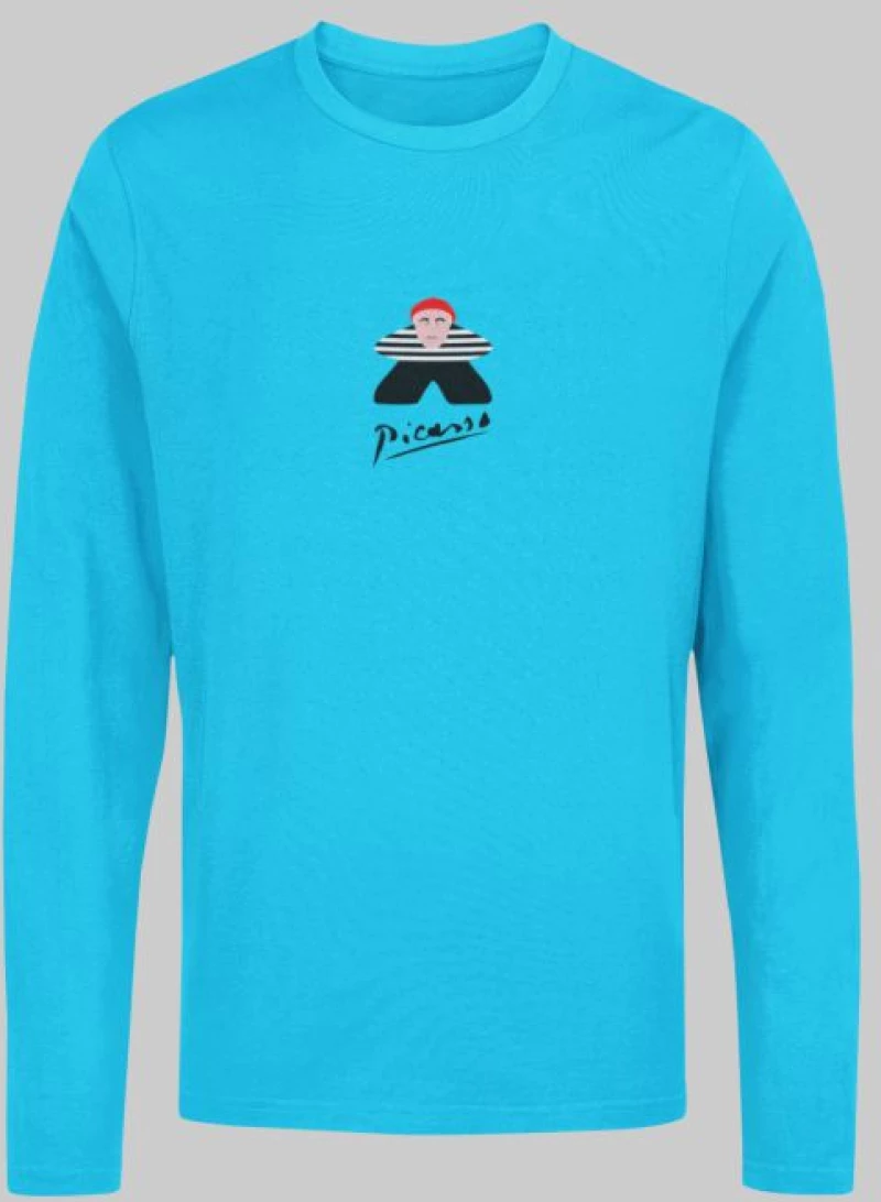 Picasso Meeple μακρυμάνικο T-shirt - KELLY GREEN