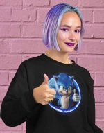 Sonic w φούτερ - WHITE