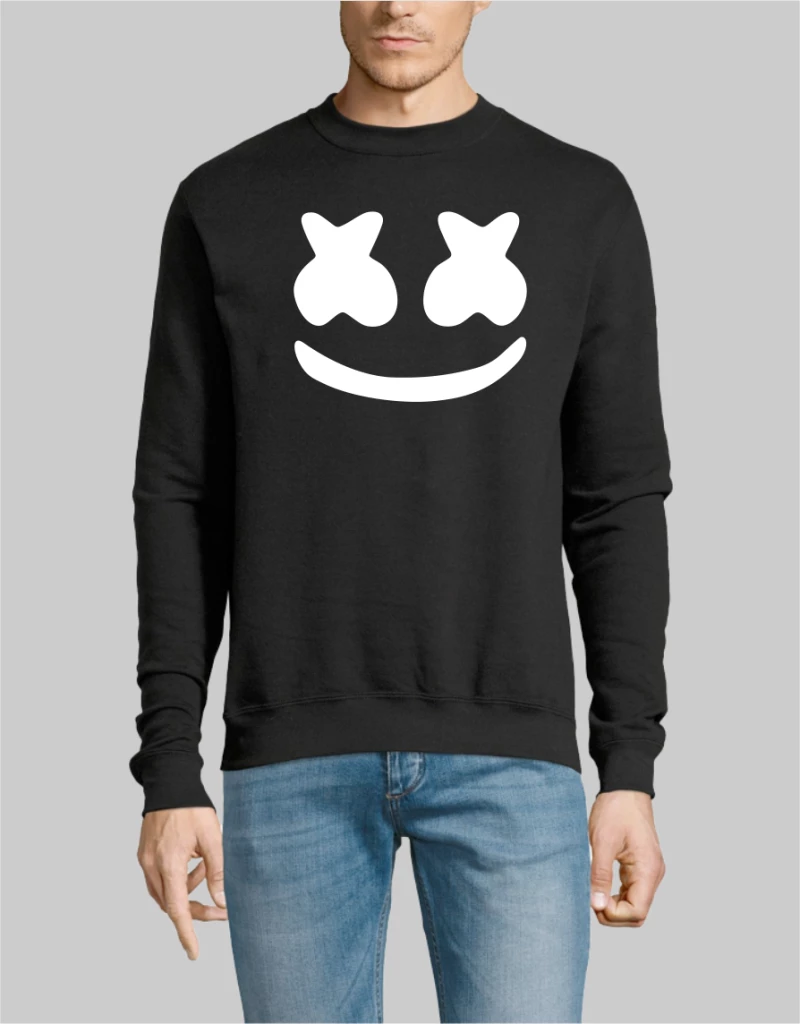 Marshmello dj SWEATSHIRT - WHITE