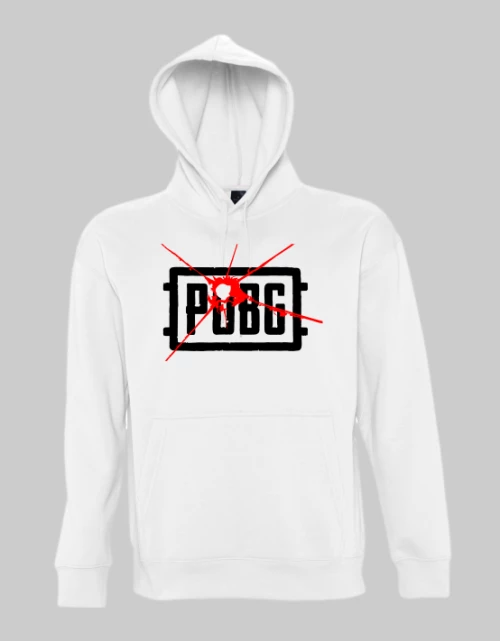 Pubg logo hoodie - WHITE