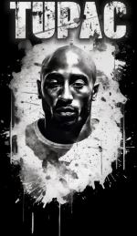 2pac t-shirt - WHITE